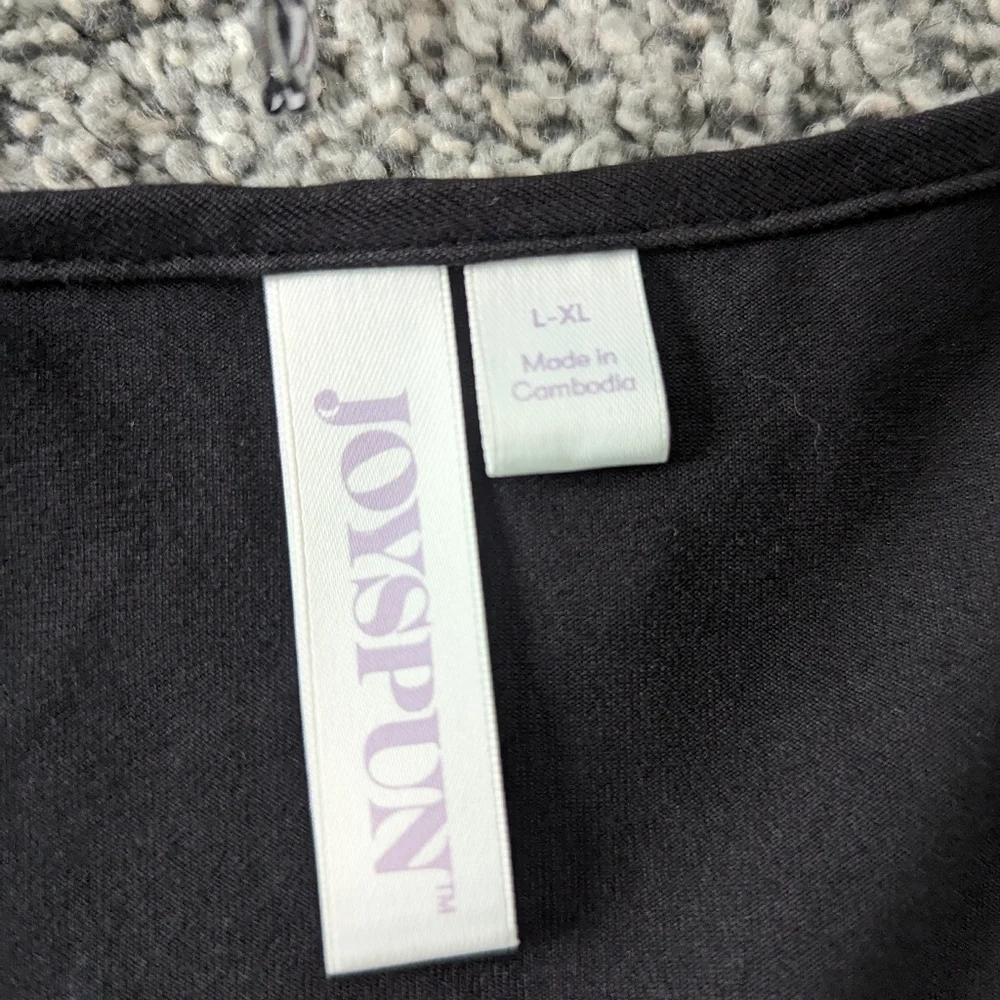 NWOT Joyspun Soft Black Robe L/XL
